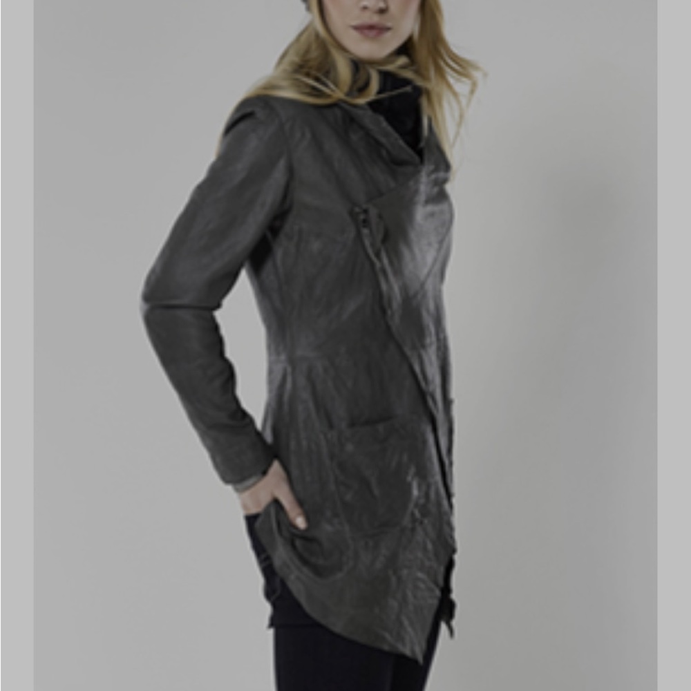 Cigno Nero • leather edgy lightweight jacket Size 40